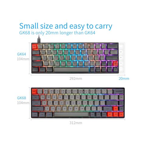 Skyloong Gk X Keyboard Kit Hot Swappable Nkro Rgb Wired Bluetooth Dual Mode Pcb Mounting Plate