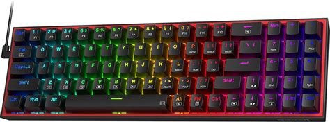 Redragon Pollux Pro K Wired Rgb Gaming Keyboard Keys Hot Swappable Compact Mechanical