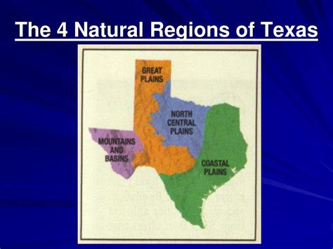 Ppt The 4 Natural Regions Of Texas Powerpoint Presentation Free