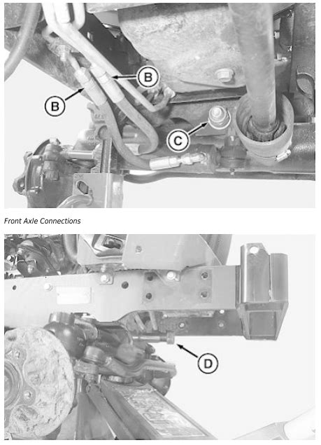 John Deere 1023e 1025r And 1026r Remove Front Axle Diesel Engines Troubleshooting