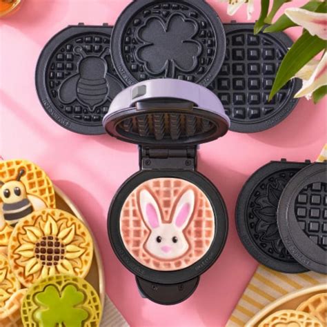 Dash Multi Plate Mini Waffle Maker With Removable Plates Unit Fry