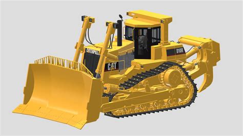 CAT Caterpillar D10 Dozer - Buy Royalty Free 3D model by Frezzy ...