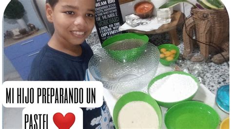 COMO HACER UN BIZCOCHO FACIL DE BANANA RECETA CON MI HIJO FACIL Y