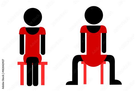 Decent Position Vs Womanspreading Sitting Woman With Wide Apart Legs Traditional Pose Of