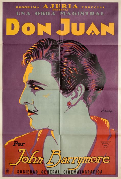 Don Juan Original 1926 Argentine Movie Poster Posteritati Movie
