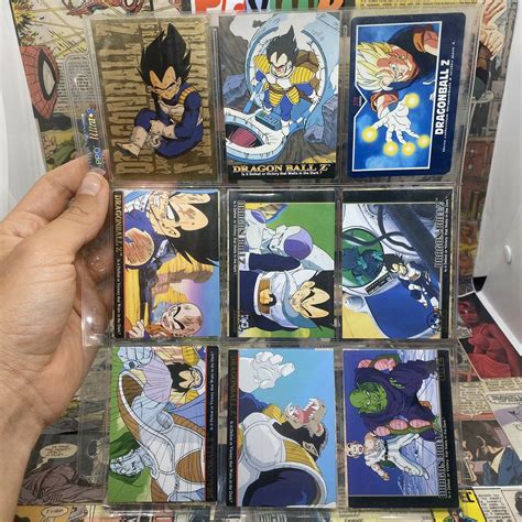 Mavin Funimation Dragon Ball Z Vegeta Gold Foil And Goku Cards