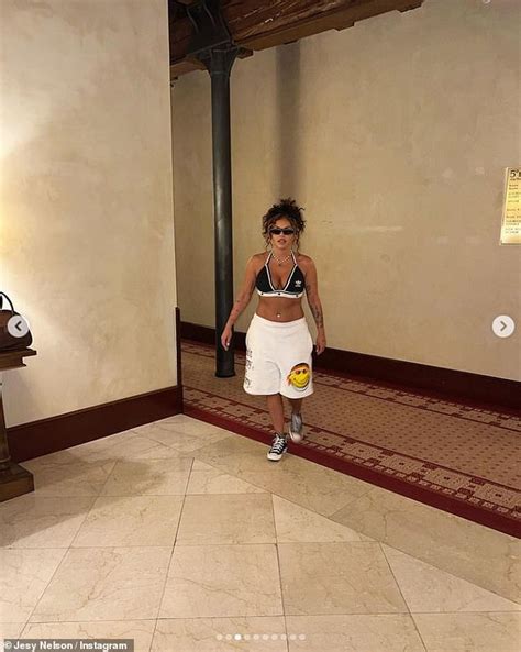 Jesy Nelson Shows Off Her Incredible Figure In Bikini Top In Venice With Boyfriend Zion Foster