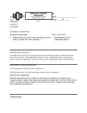 01 Toolmark Report Worksheet 2023 Docx INVESTIGATOR AGENCY CASE