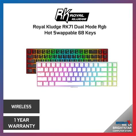 Royal Kludge Rk Dual Mode Rgb Hot Swappable Keys Shopee Malaysia