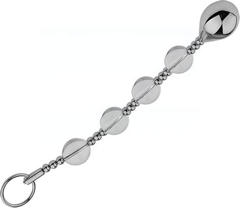 Jinqian Metall Glas Analkugeln Anal Beads Anal Kette Mit Kugeln Und Ziehring Analperlen Prostata
