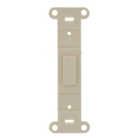 Leviton 1 Gang Light Almond Blank Plate Plastic Standard Blank Adapter Wall Plate 1 Pack 80700