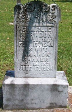 Amanda Garner Herndon M Morial Find A Grave