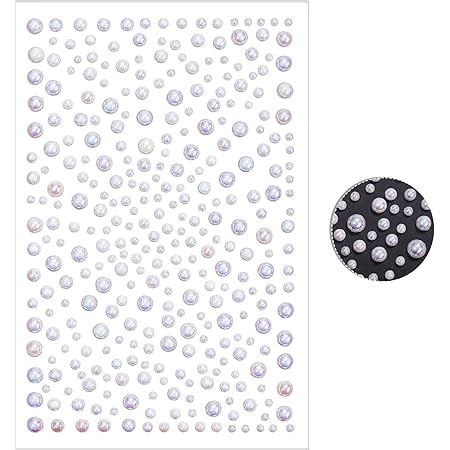 X Self Adhesive Pearls Gems Mm Mini Flat Backed Round Pearls Beads