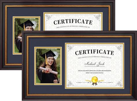 Amazon Frametory 11x19 5 Diploma Frame For 8 5x11 Certificate