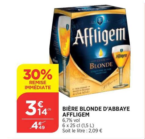 Promo Bière Blonde D abbaye Affligem 30 Remise Immédiate chez Bi1 iCatalogue fr