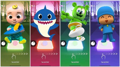 Cocomelon Baby Shark Gummy Bear Pocoyo Who Will Win Youtube