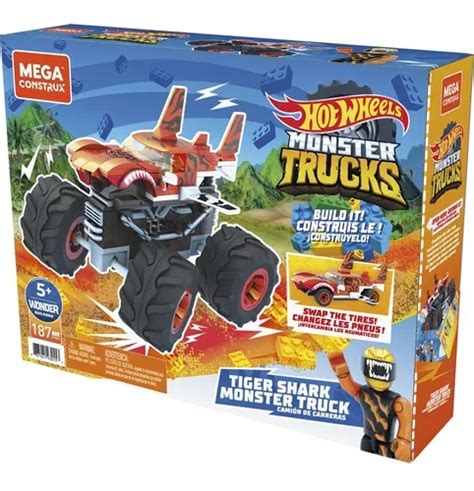 Mega Construx Hot Wheels Monster Truck Tubar O Tiger Mattel