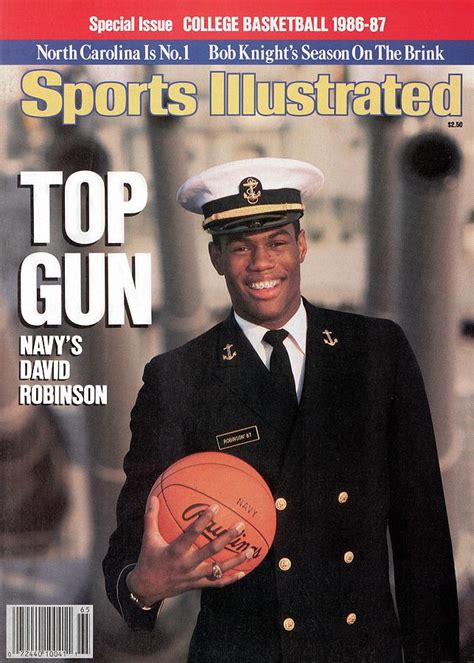 Navy David Robinson, 1986 College Basketball Preview Sports Illustrated Cover Photograph by ...