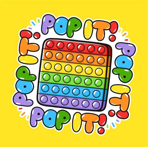 Симпатичный забавный дизайн сенсорной игрушки Pop It Fidget Премиум