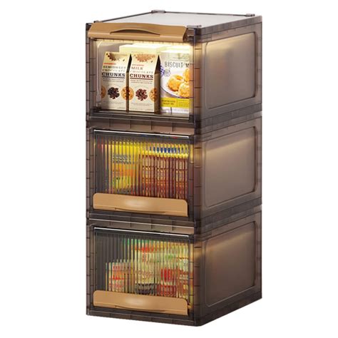 Stackable Storage Bins With Lids Drawers, Plastic Closet Organizers and ...