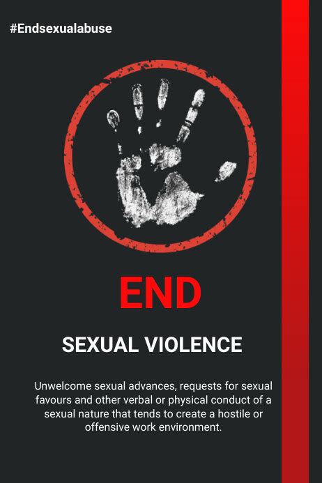 Sexual Violence Awareness Flyer Template Postermywall