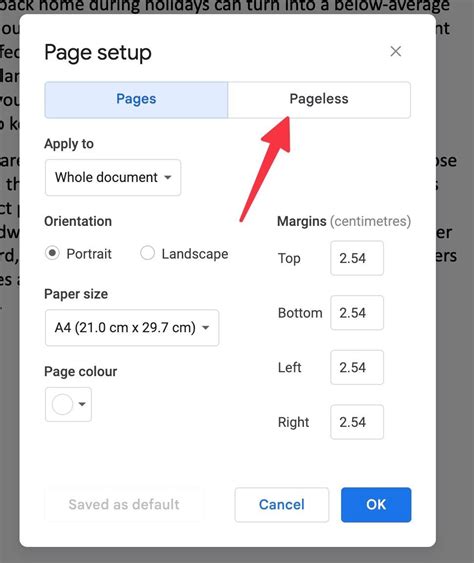 How To Use Google Docs Pageless Format