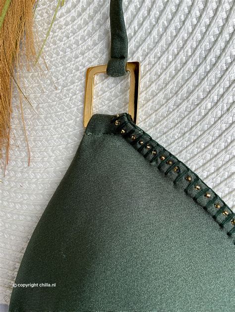 String Bikini Kaki Groen Van Mystical Swimwear Maat Broekje L Maat Topje L