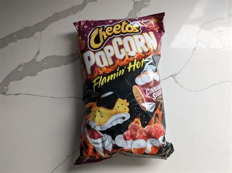 Review Cinnamon Sugar Flamin Hot Cheetos Popcorn