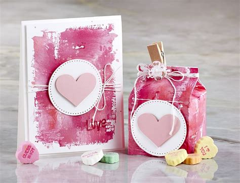 Fun Messy Splatter Look Valentine S Day Card Distressed Valentine S