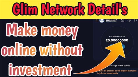 Make Money Online Without Investment Glim Network Full Details And