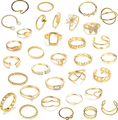 Gopaw Pcs Vintage Gold Knuckle Ringe Set Boho Schmetterlings Schlange