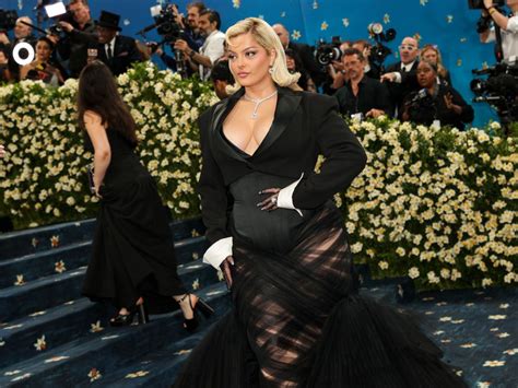 BEBE REXHA at 2025 Met Gala Celebrating Superfine: Tailoring Black