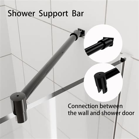 Snapklik.com : Shower Door Glass Support Bar,180 Degrees Wall-to-Glass