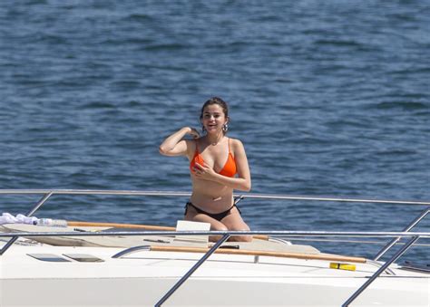 Selena Gomez In Bikini On A Luxury Boat Sydney Harbour