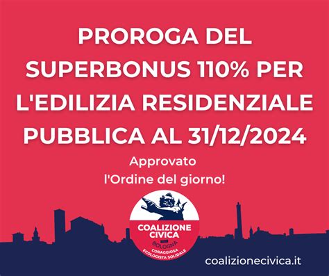 Proroga Del Superbonus 110 Fino A Fine 2024 Per Le Case Di Edilizia