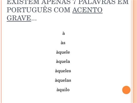 Acento Agudo E Grave - Acento Grave E Acento Agudo , Acento Agudo: regras, usos e o novo ...