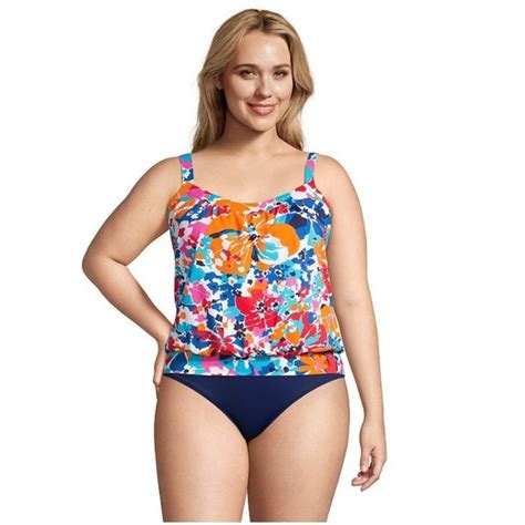 Lands End Swim Nwt Lands End Womens Blouson Tummy Hiding Tankini