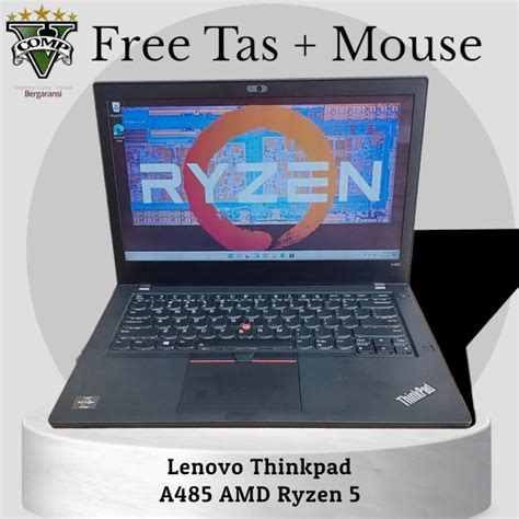 Laptop Lenovo Thinkpad A485 Amd Ryzen 5 PRO 2500U Ram 8Gb SSD