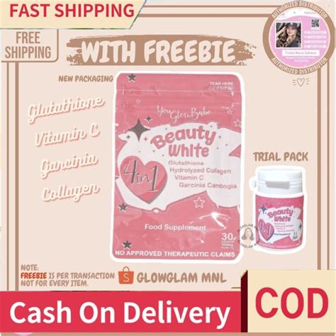 With Freebie You Glow Babe Beauty White In Glutathione Collagen Slimming Vitamin C