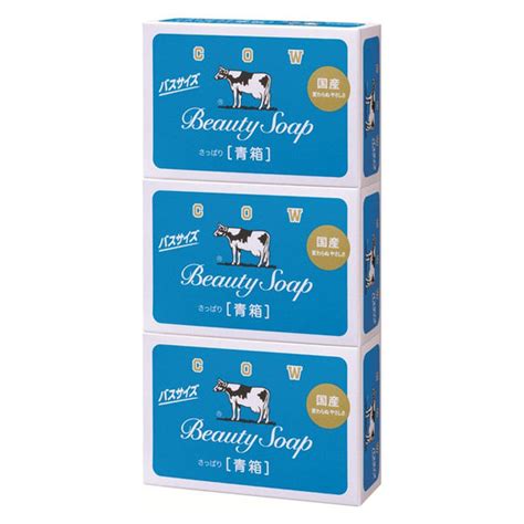 カウブランド 青箱 バスサイズ ジャスミン調 130g 1セット（3個入） 牛乳石鹸共進社 アスクル