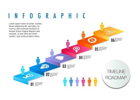 Infographic Template For Project And Planning 6 Ladders Level Modern To