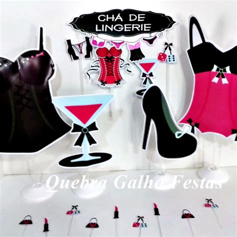 Decora O Ch De Lingerie Kit Enfeite Elo Produtos Especiais