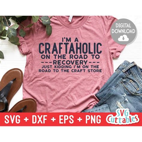 Im A Craftaholic Svg Crafting Cut File Svg Dxf Eps Inspire