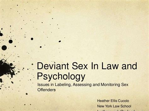 Deviant Sex Ppt