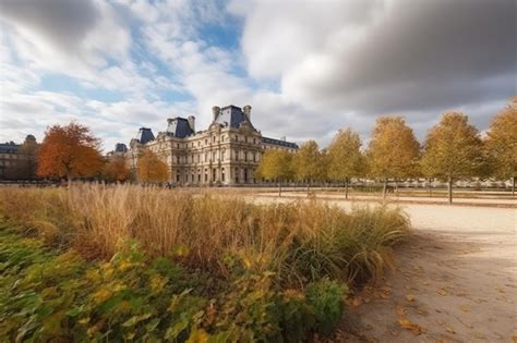 Premium Ai Image Louvre Museum And Jardin Des Tuileries Garden