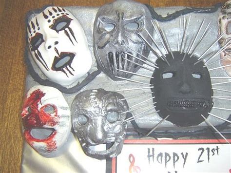 Slipknot Masks Cake Themed Cakes Heavy Metal Love Cake