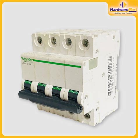 MCB 32A 4 Pole Mini Circuit Breaker Schneider HardwareMart