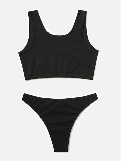 Emmiol Free Shipping 2025 Spooky Skull Print Bikini Set Black L In Bikini Sets Online Store