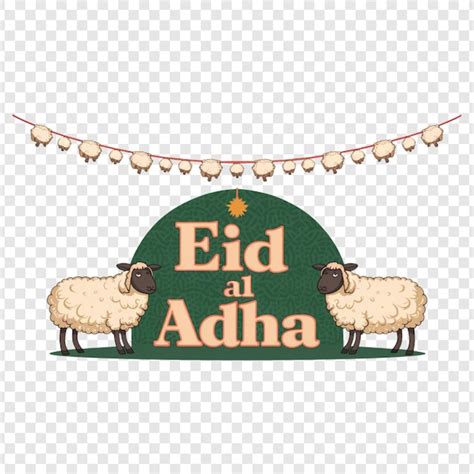 A Picturesque Eid Al Adha Scene Adorned With Sheep Isolated On