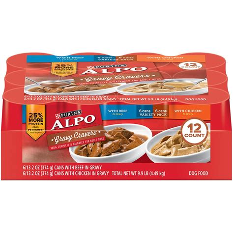 Purina alpo gravy wet dog food gravy cravers with beef 12 13 2 oz cans – Artofit